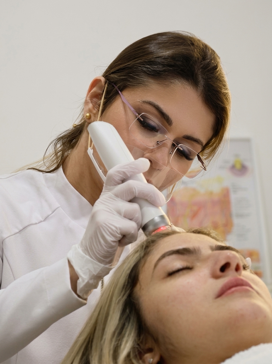 Microagulhamento facial para renovação da pele