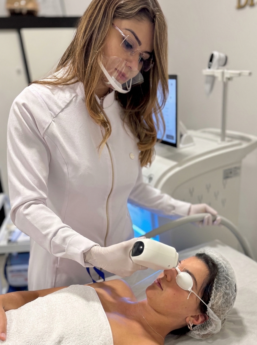 Atendimento facial com Deborah Vasconcelos Laser